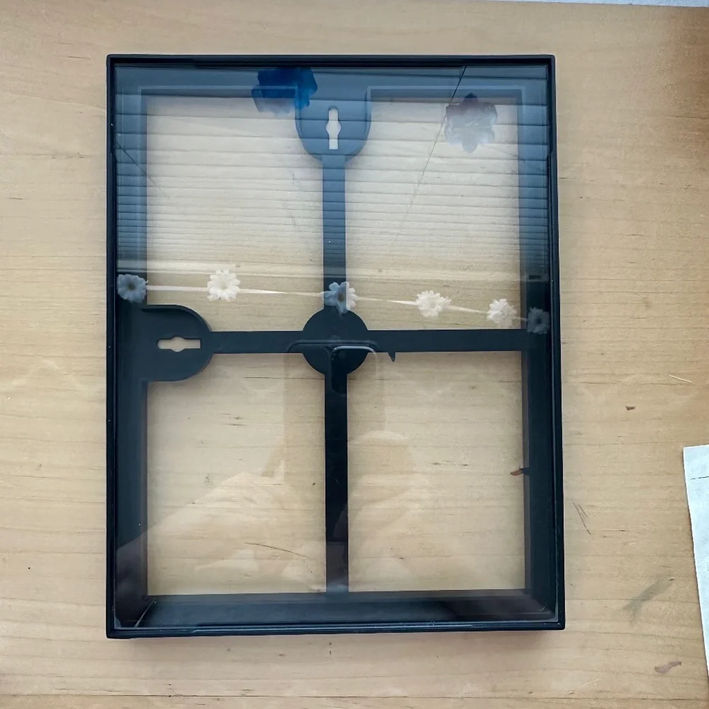 Decorative Black Plastic/Clear Glass Decorative Wall Picture Gift Decor Frame